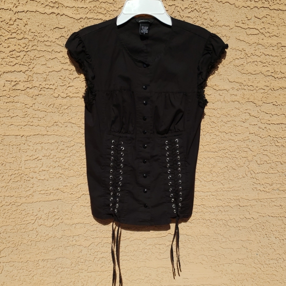 Moda International Button Up Corset Top